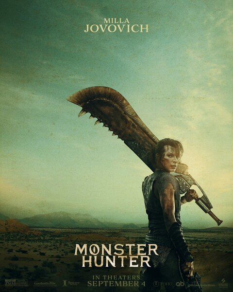 Monster Hunter teaser poster Milla Jovovich