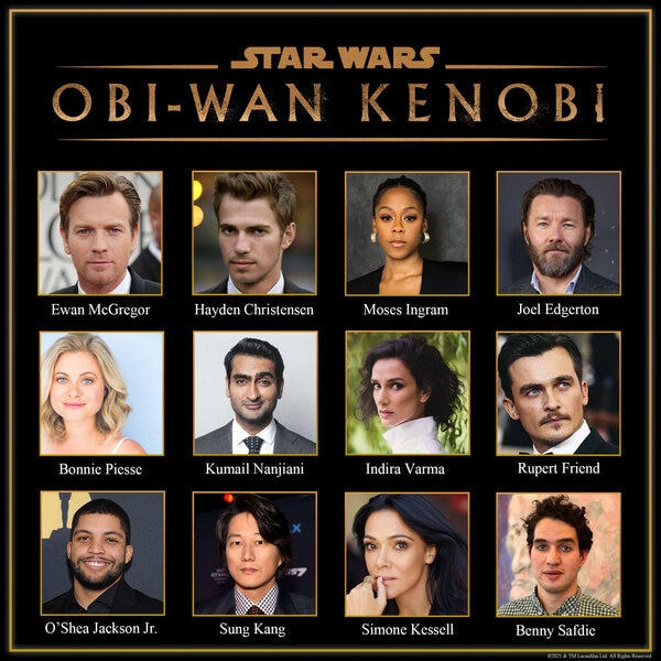 Obi-Wan Kenobi casting collage