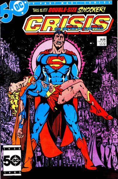 Crisis on Infinite Earths #7 (Written by Marv Wolfman, Art by George Perez)