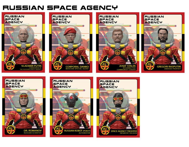 Russian Space Agency Space Force Figures