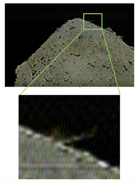 JAXA's Hayabusa2 bombing a crater into the asteroid Ryugu