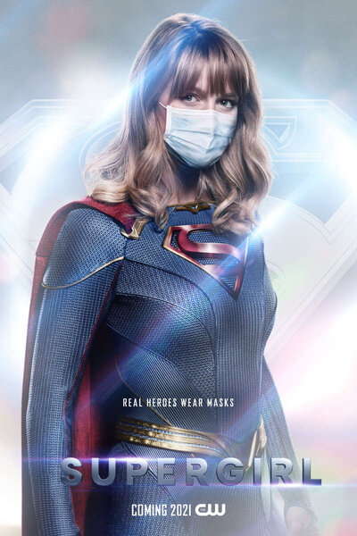Supergirl Real Heroes Wear Masks CW Poster 