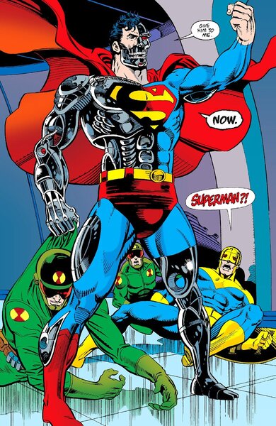 Superman #78 (Art and layout by Dan Jurgens, finished by Brett Breeding)