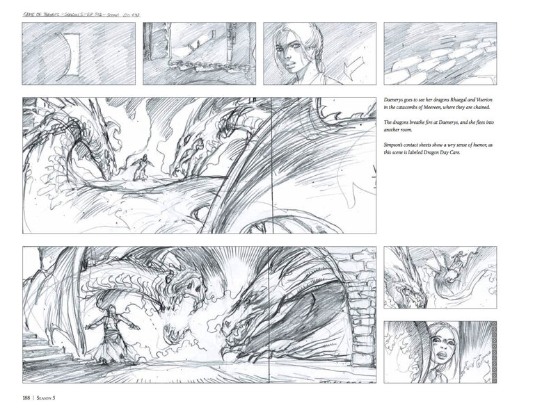 Game of Thrones: The Storyboards Season 5 spread