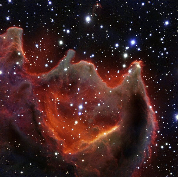 CG4, a cometary globule in the constellation Puppis. Credit: ESO