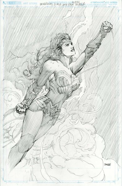 Wonder Woman cover pencils