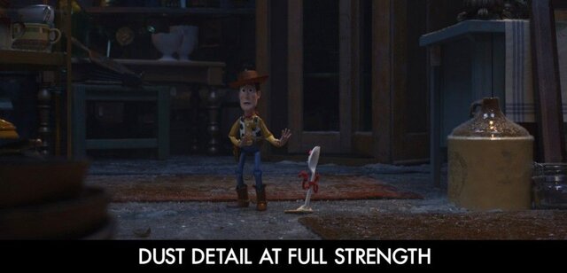 Dust Comparison full strength Toy Story 4