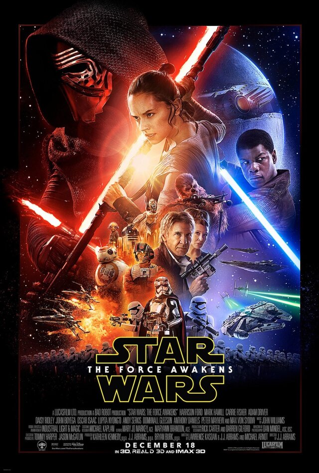 STAR WARS: THE FORCE AWAKENS (2015) Poster PRESS
