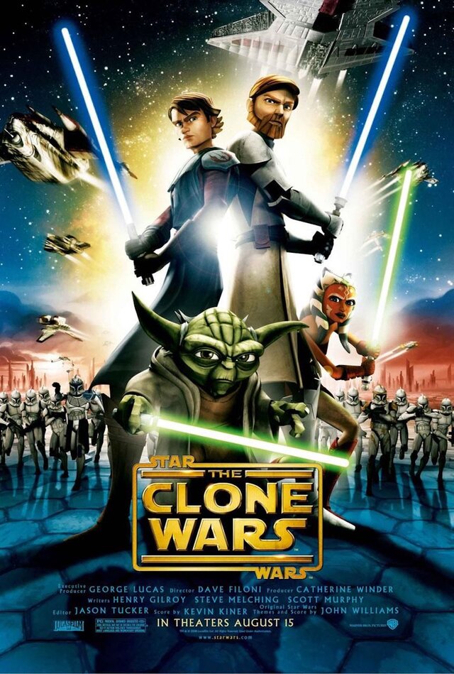Star Wars: The Clone Wars (2008) Poster PRESS