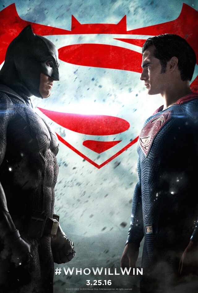 Batman v Superman: Dawn of Justice (2016) Poster PRESS