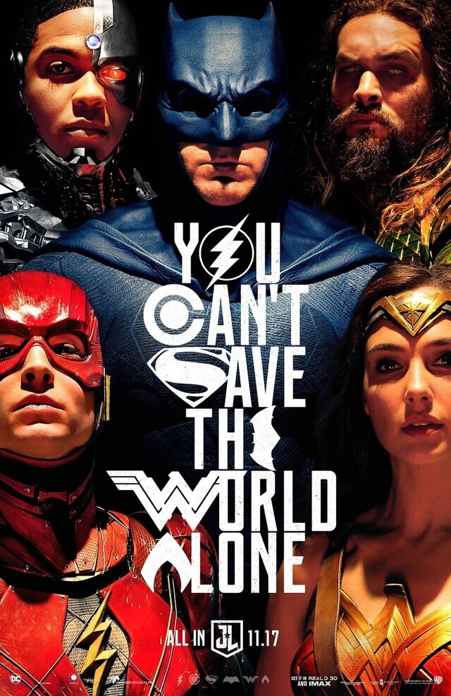 Justice League (2017) Poster PRESS