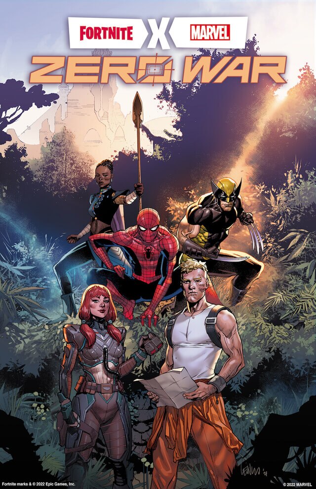 Fortnite X Marvel Comic Cover PRESS
