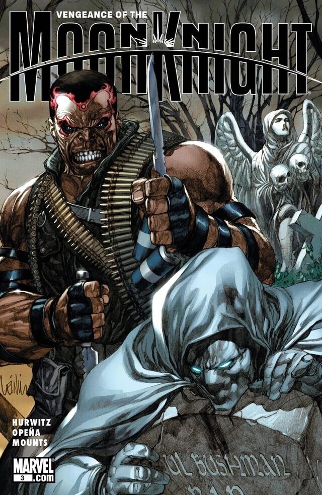 The cover of Vengeance Of The Moon Knight #3