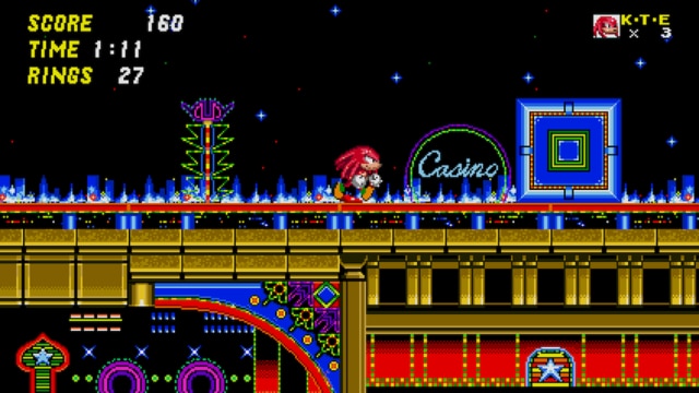 A screenshot from the game Sonic the Hedgehog 2 by SEGA.