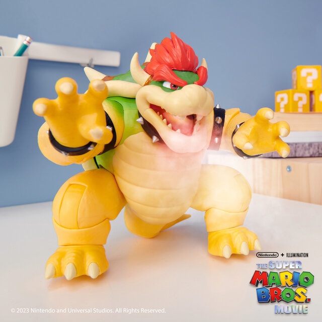 Super Mario Bros. Bowser With Fire Breathing Effects