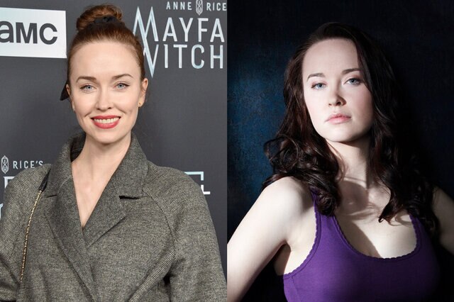 Split image of  Elyse Levesque now and on Stargate Universe