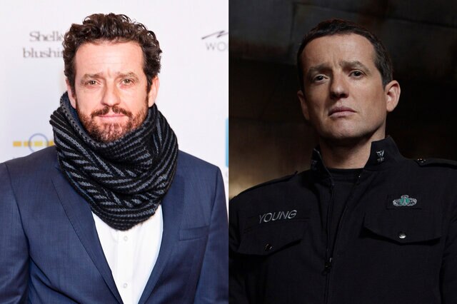 Split image of Louis Ferreira now and on Stargate Universe