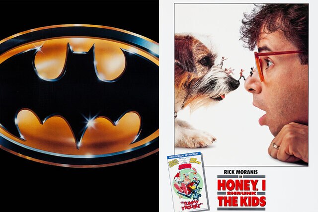 Posters for Batman (1989) and Honey I Shrunk The Kids (1989)