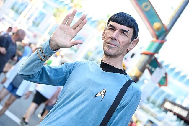 Spock cosplayer on Day 1 of SDCC 2023