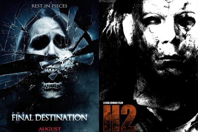 Posters for The Final Destination (2009) and Halloween II (2009)