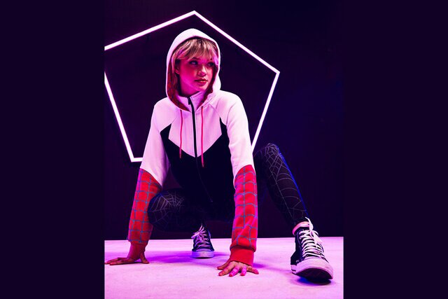 Marvel Spider-Man: Across the Spider-Verse Ghost-Spider Girls Hoodie and Leggings