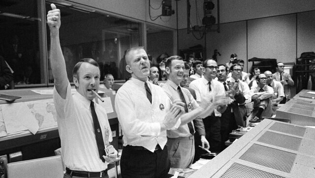 mission control for Apollo 13 after saving the astronauts
