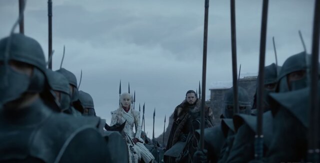 Daenerys and Jon Snow, Game of Thrones trailer