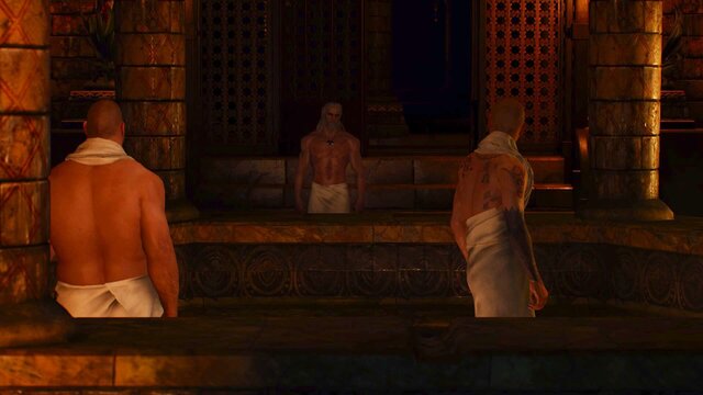 Geralt of Rivia Witcher 3 bath 3