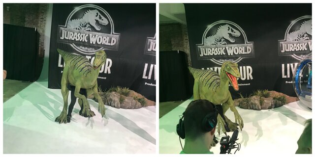 Jeanie the Troodon at Jurassic World Live event