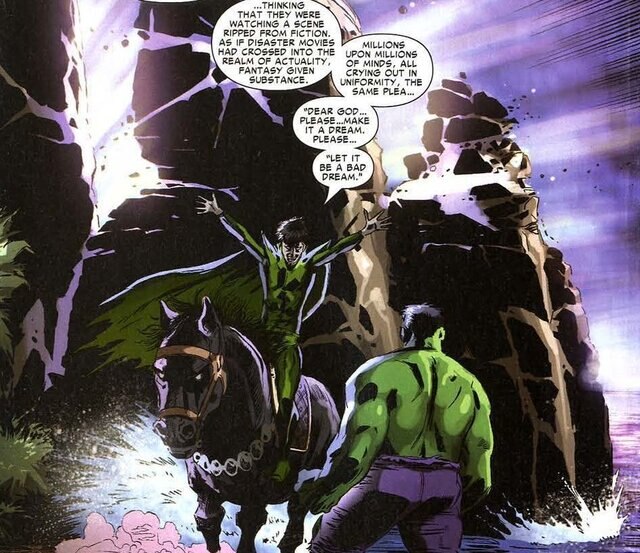 Hulk faces down Nightmare in his sleep in Hulk #81 (by Peter David and Lee Weeks)