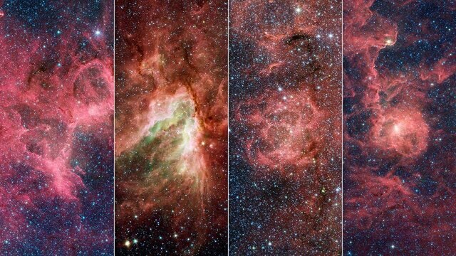 Phil Plait Bad Astronomy spitzer_four_nebulae_sagspur