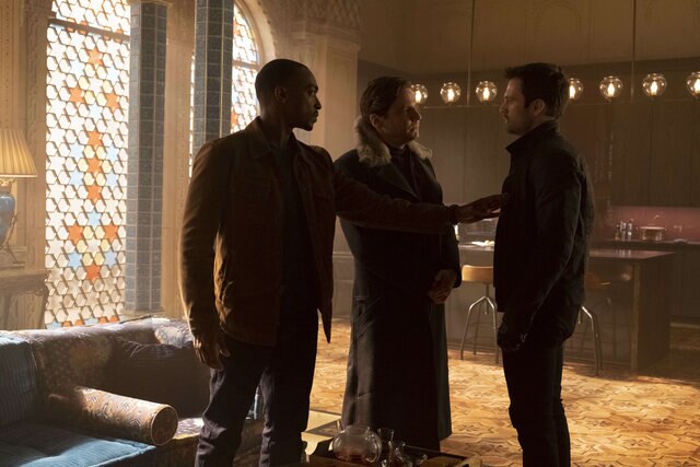 Sam, Bucky, and Zemo (The Falcon and the Winter Soldier)