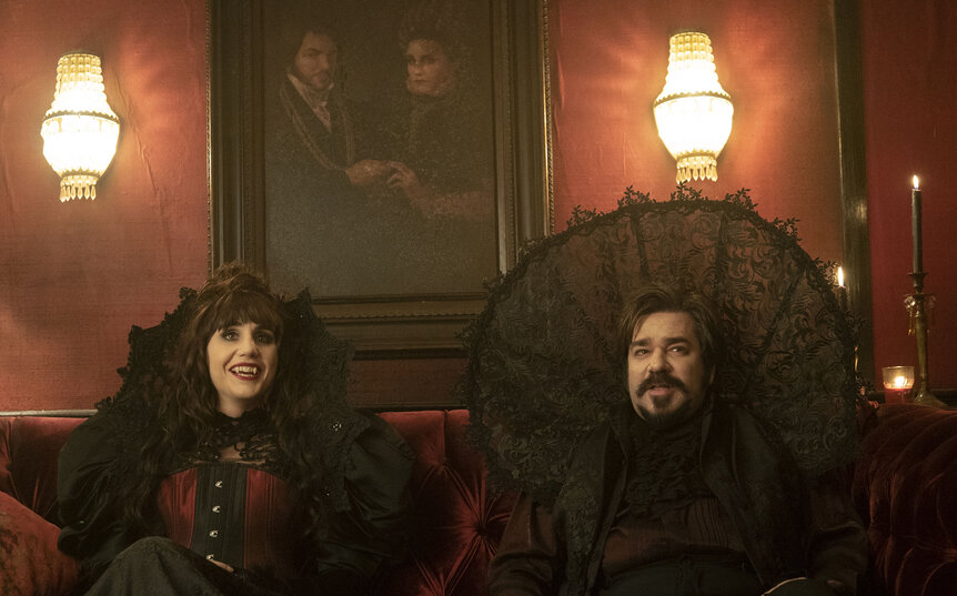 Nadja and Laszlo in What We Do in the Shadows 