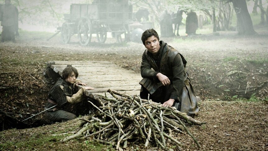 Young Arya and Gendry Game of Thrones