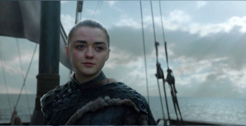 Arya in The Iron Throne Game of Thrones