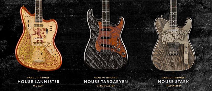 Game of Thrones Fender Guitars Sigil Collection