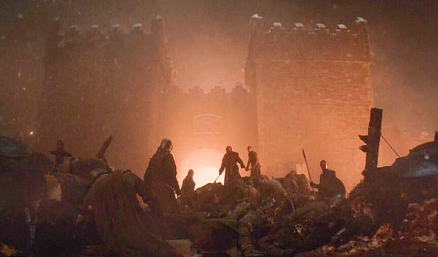 The Battle of Winterfell on Game of Thrones