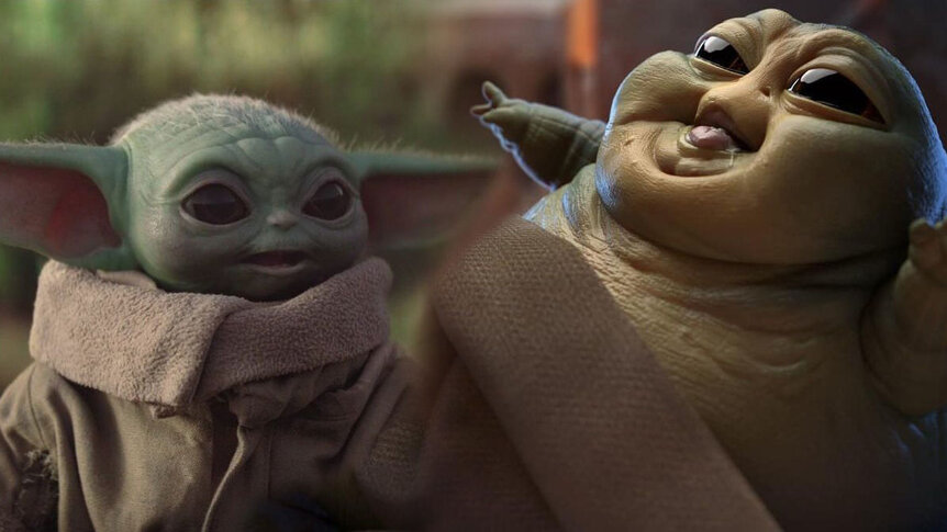 Baby Yoda Baby Jabba