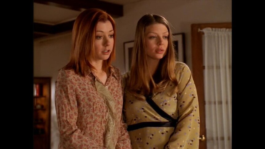 Willow and Tara in Buffy the Vampire Slayer
