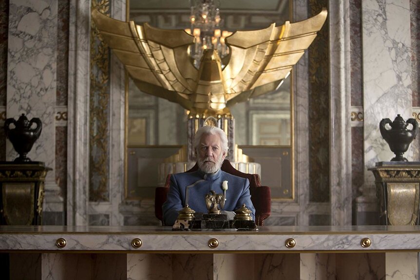 President Snow in The Hunger Games Mockingjay Part 1