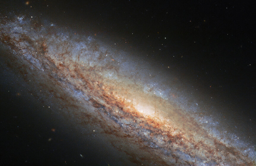 Hubble image of the galaxy NGC 4666