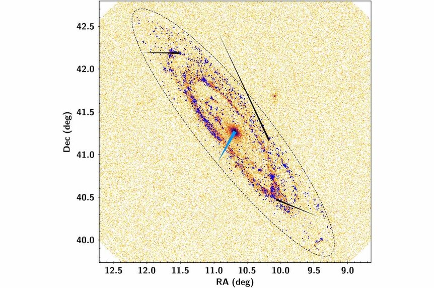 Andromeda galaxy stars used to measure velocity