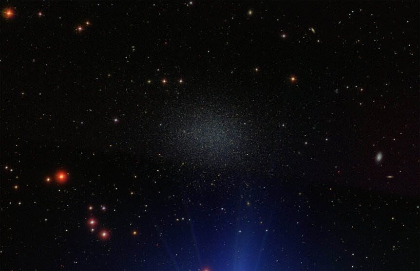 Sloan Digitial Sky Survey image of the galaxy Leo I