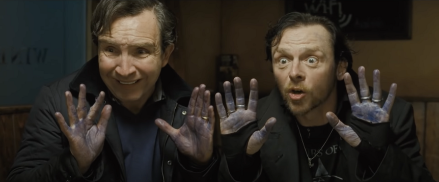 A screengrab from the trailer for The World's End