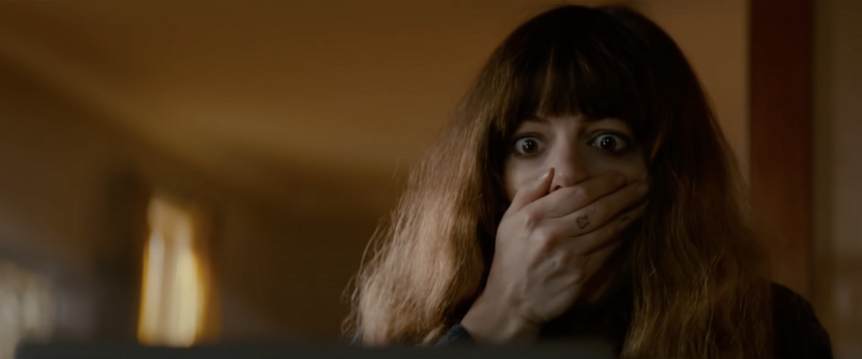 A screengrab for the trailer for Colossal Trailer (2017)