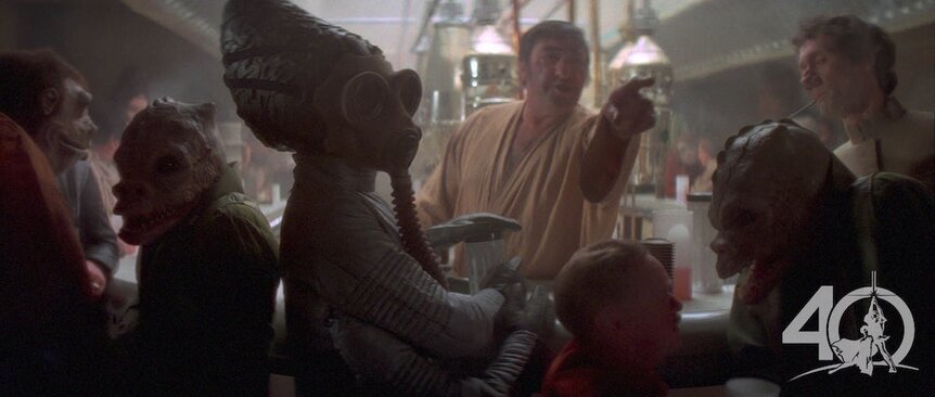 Wuher at Chalmun's Spaceport Cantina in Star Wars: Episode IV – A New Hope