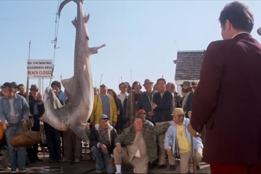 A still image from the Jaws Re-Release (2022)