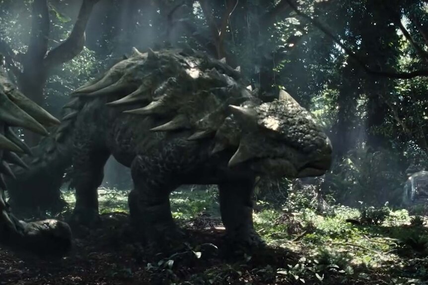 Ankylosaurus in forest