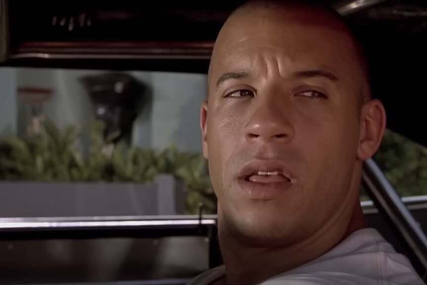 Vin Diesel as Dom Toretto in The Fast And The Furious (2001)