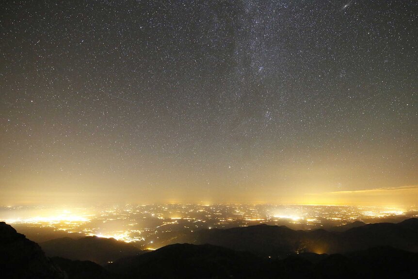 The night sky over France